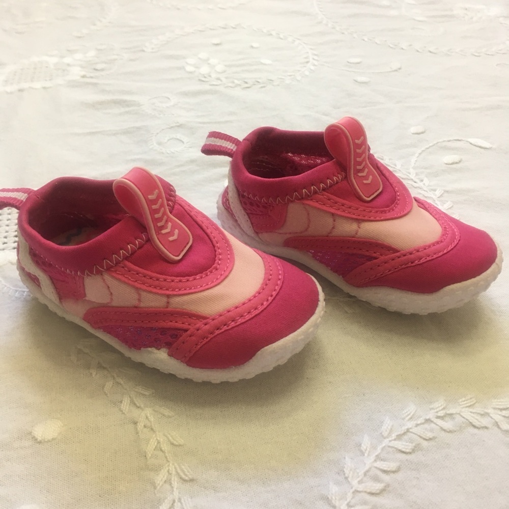 Pink & White Toddler Water Shoes